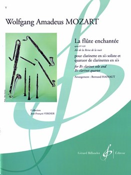 La Flute Enchantee Air De La Reine de la nuit by Mozart Wolfgang Amadeus - Hainaut Bertrand - for Clarinet Quintet
