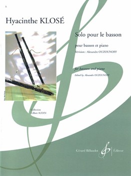 Solo Pour Le Basson Pour Basson Et Piano by Klose Hyacinthe for