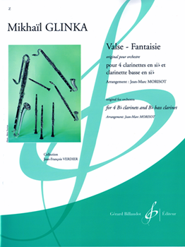 Valse - Fantaisie For 4 B-Flat Clarinets and B-Flat Bass Clarinet Clarinet