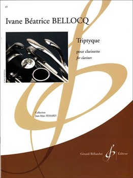 Triptyque for clarinet by Bellocq Ivan for