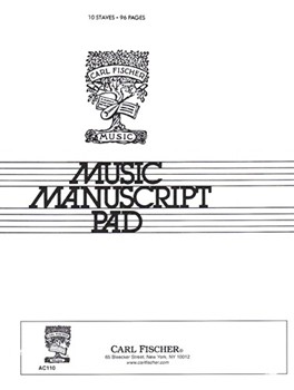 Music Manuscript Pad by for