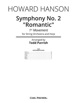 Symphony No. 2 "Romantic" - 1st Mvt by Hanson Howard - Parrish Todd - for