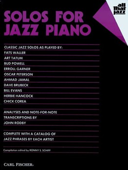 Solos For Jazz Piano by Leon Berry Pat John - Bill Evans Dave Bru - Pat Johnston Stuart for Piano