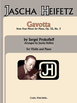 Gavotta Opus 32 by Prokofiev Sergei - Heifetz Jascha - for Violin and Piano