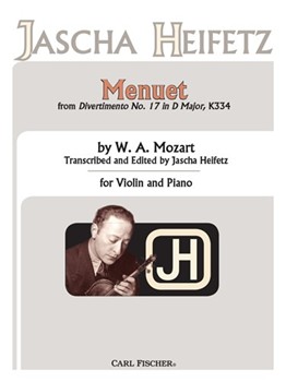 Menuet From Divertimento No. 17 In D Major K334 by Mozart Wolfgang Amadeus for