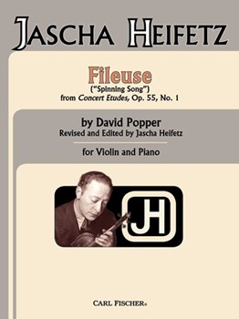 Fileuse ('Spinning Song') From Concert Etudes Op. 55 No. 1 by Popper David - Heifetz Jascha - for
