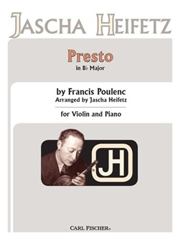 Presto In Bb Major by Poulenc Francis - Heifetz Jascha - for
