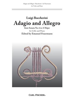 Adagio And Allegro by Boccherini Luigi - Feuermann Emanuel - for Violin and Piano