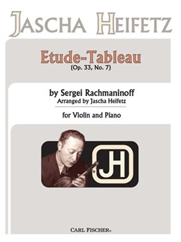 Etude-Tableau Op. 33 No. 7 by Rachmaninoff Sergei - Heifetz Jascha - for