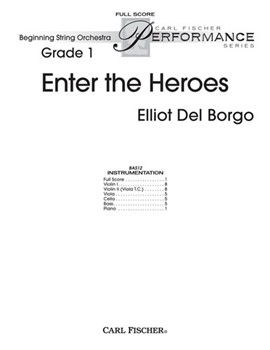 Enter the Heroes by Del Borgo Elliot for Full Score