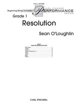 Resolution by O'Loughlin Sean for Full Score