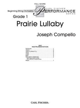 Prairie Lullaby by Compello Joseph for Full Score