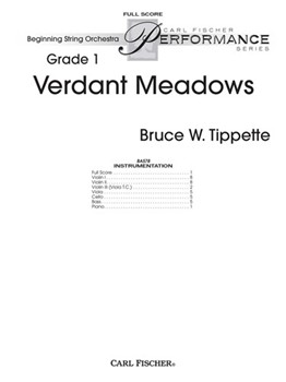 Verdant Meadows by Tippette Bruce W for Full Score