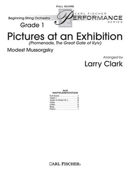 Pictures at an Exhibition by Mussorgsky Modest - Clark Larry - for Full Score