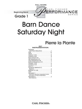 Barn Dance Saturday Night by La Plante Pierre for Full Score