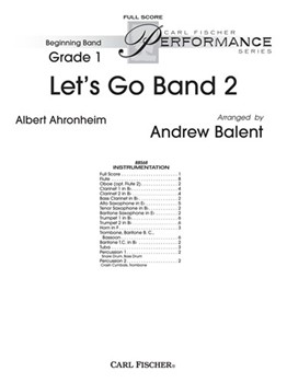 Let's Go Band 2 by Ahronheim Albert - Balent Andrew - for Full Score