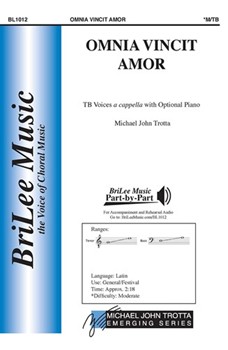 Omnia Vincit Amor by Trotta Michael John Virgil Eclogues for TB a cappella