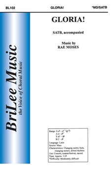 Gloria by Moses Rae for SATB