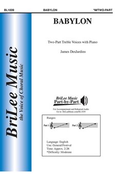Babylon by DesJardins James M - DesJardins James M - for 2-Part and Piano (Trad English Rhyme)