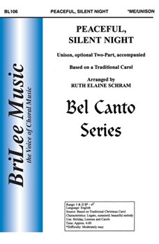 Peaceful Silent Night by - Schram Ruth Elaine - for Unison/2-Part