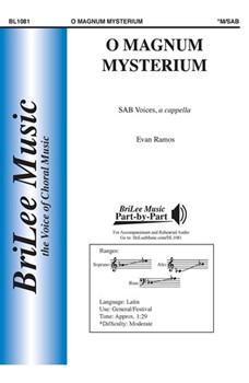 O Magnum Mysterium by Ramos Evan for SAB a cappella