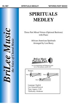 Spirituals Medley by African-american Spirituals - Beery Lon - for 3-Part Mixed and Piano (African Amer Spiritu)