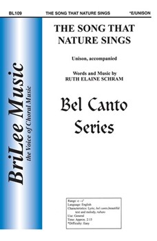 Song That Nature Sings by Schram Ruth Elaine - Schram Ruth Elaine - for Unison