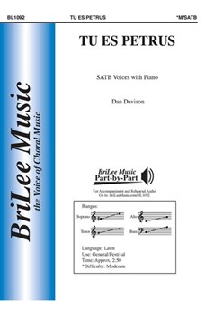 Tu Es Petrus by Davison Dan for SATB and Piano