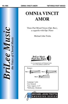 Omnia Vincit Amor by Trotta Michael John Virgil for 3-Part Mixed and Piano