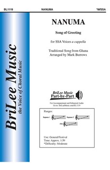 Nanuma Song of Greeting by Ghanaian Folk Song - Burrows Mark - for SSA a cappella