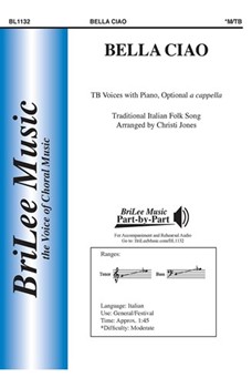 Bella Ciao by Traditional Italian - Jones Christi - for TB and Piano/a cap