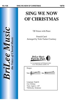 Sing We Now of Christmas by French Carol - Courtney Vicki Tucker - for TB and Piano