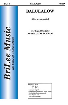 Balulalow by Schram Ruth Elaine for SSA