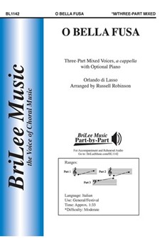 O Bella Fusa by de Lassus Orlande - Robinson Russell L - for 3-Part Mixed