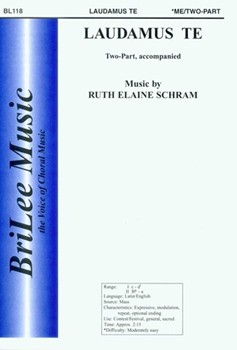 Laudamus Te by Schram Ruth Elaine - Schram Ruth Elaine - for 2-Part