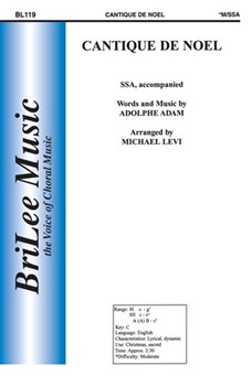Cantique De Noel by Adam Adolphe C - Levi Michael - for SSA