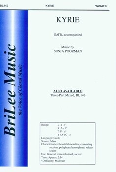 Kyrie by Poorman Sonja for SATB