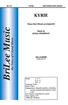 Kyrie by Poorman Sonja for 3-Part Mixed