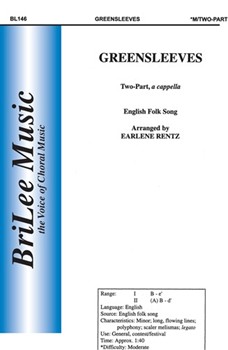 Greensleeves by Rentz Earlene - Rentz Earlene - for SA a cappella