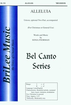 Alleluia by Poorman Sonja for Unison/2-Part