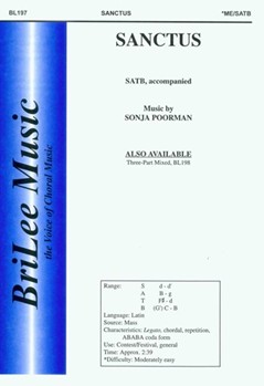 Sanctus by Poorman Sonja for SATB