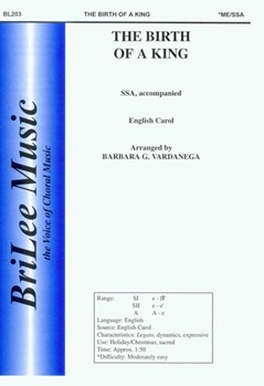 Birth Of A King by English Carol - Vardanega Barbara - for SSA