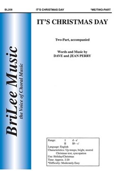 It's Christmas Day by Perry Dave and Jean for 2-Part