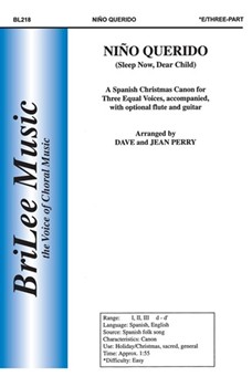 Nino Querido by Spanish Folk Lullaby - Perry Dave - for SSA