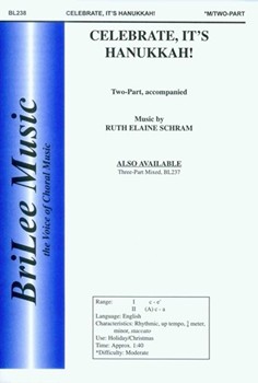 Celebrate It's Hanukkah by Schram Ruth Elaine for 2-Part