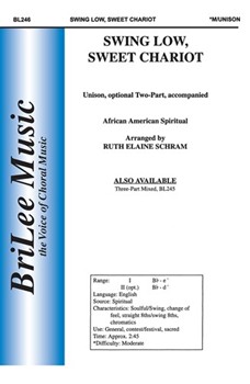 Swing Low Sweet Chariot by - Schram Ruth Elaine - for 2-Part