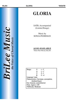 Gloria by Poorman Sonja for SATB