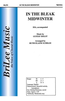 In The Bleak Midwinter by Holst Gustav - Schram Ruth Elaine - for SSA