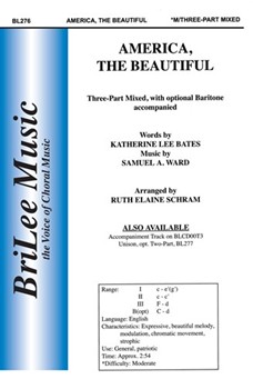 America The Beautiful by Ward Samuel A - Schram Ruth Elaine - for 3-Part Mixed