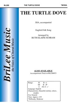 Turtle Dove by English Folk Song - Schram Ruth Elaine - for SSA